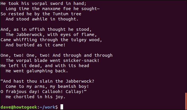 contenido de poem1.txt y poem2.txt en una ventana de terminal