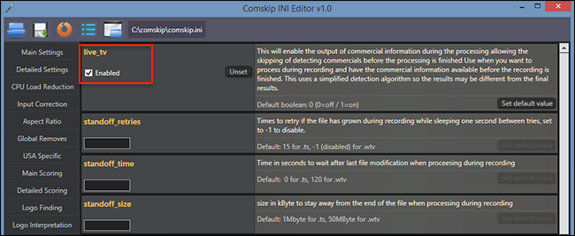 comskip-live-tv-habilitado