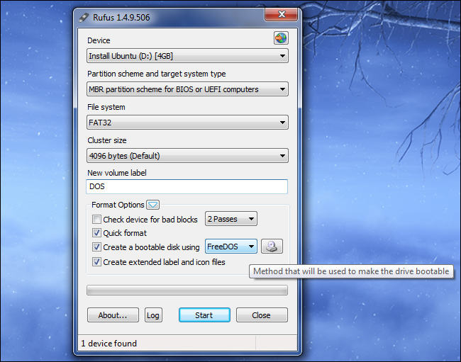 Create-bootable-dos-usb-drive