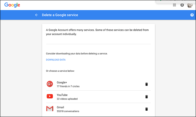 eliminar-servicio-de-google-gmail