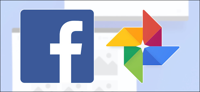 Logotipos de Facebook y Google Photos