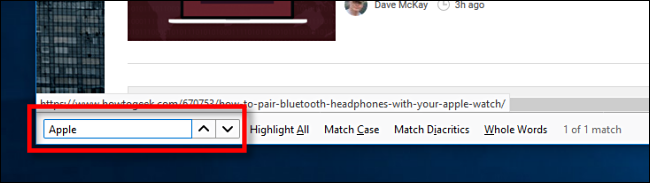 Buscar en la página de Firefox en PC