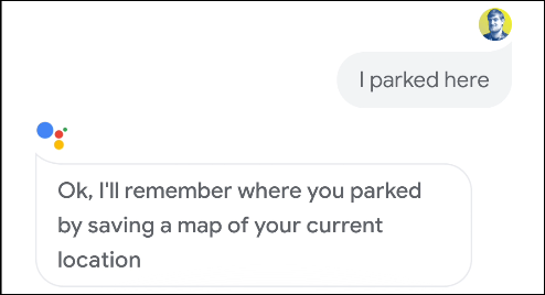 El Asistente de Google confirma que recordará dónde está un lugar de estacionamiento en Android.