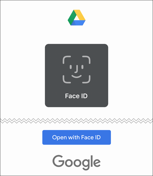 Google Drive ahora usará Face ID o Touch ID para autenticarse