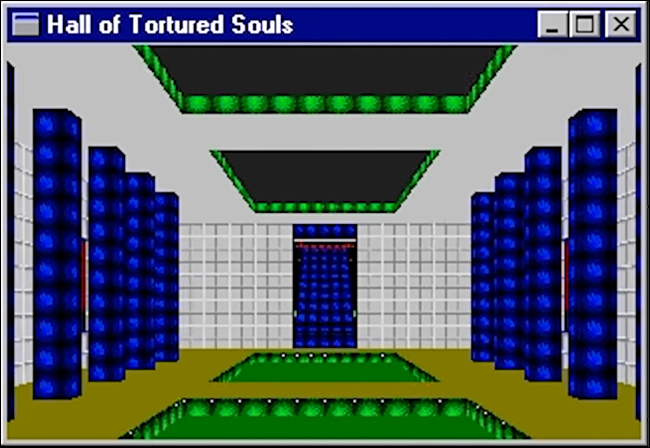 El huevo de Pascua "Salón de las almas torturadas" en Microsoft Excel '95.