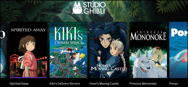 Cuatro películas de Studio Ghibli disponibles en HBO Max.