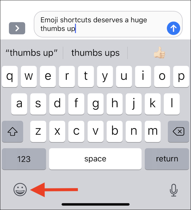 toca el botón del teclado emoji