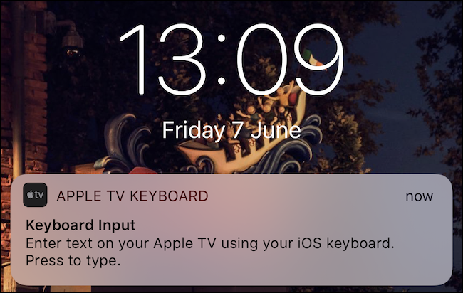 Toca la notificación del teclado