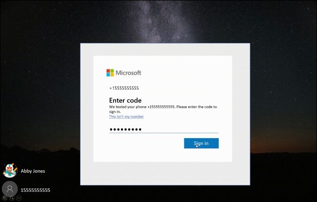 Cuadro de diálogo Restablecer PIN en la pantalla de bienvenida de Windows