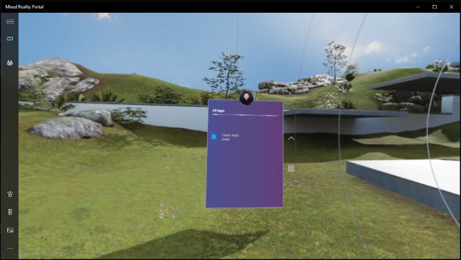 Aplicación de escritorio que se ejecuta en Windows Mixed Reality