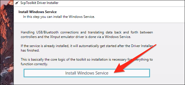 Instalar el servicio de Windows