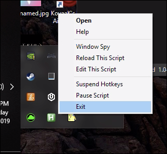 ejecución de script autohotkey