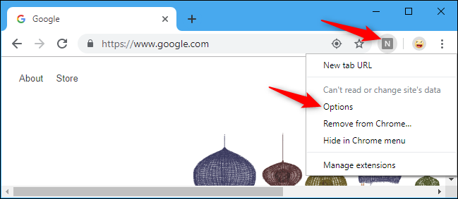 Botón de URL de nueva pestaña en Chrome