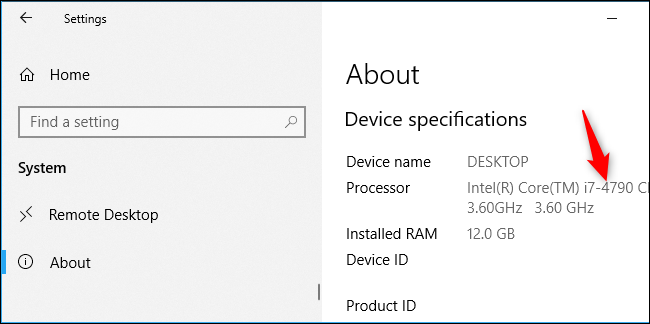 Ver la generación de la CPU Intel de su computadora