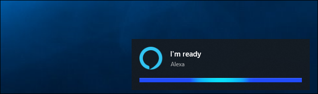 Alexa diciendo "Estoy lista" en Windows 10