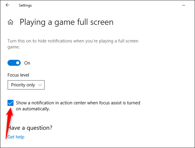 Deshabilitar las notificaciones de Focus Assist de Cortana
