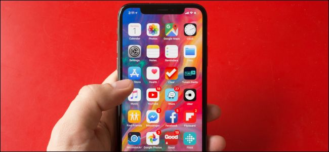 Pantalla de inicio del iPhone X