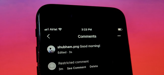 Comentarios restringidos en Instagram