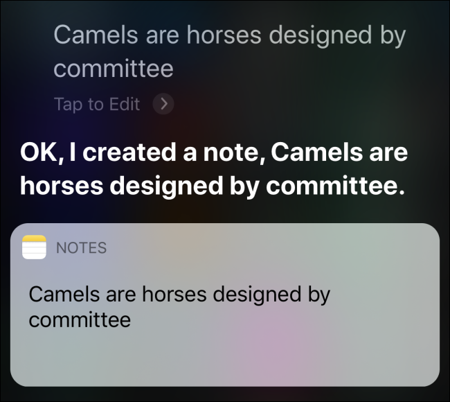 Pedirle a Siri que cree una nota en iPhone