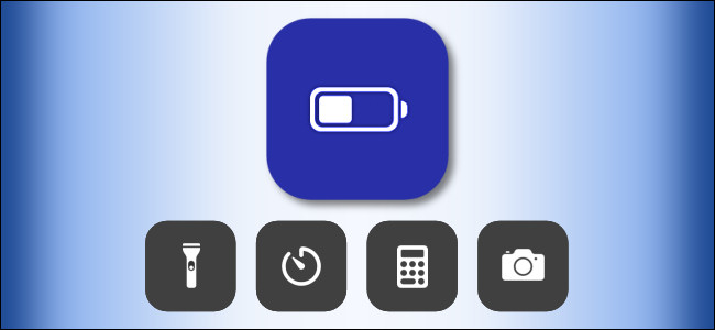 Icono de modo de batería baja en el Centro de control de iOS