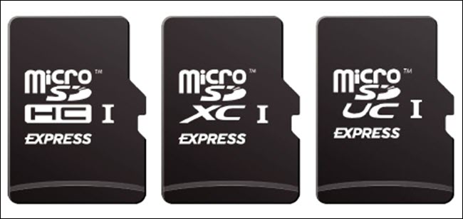 tres tarjetas microsd express