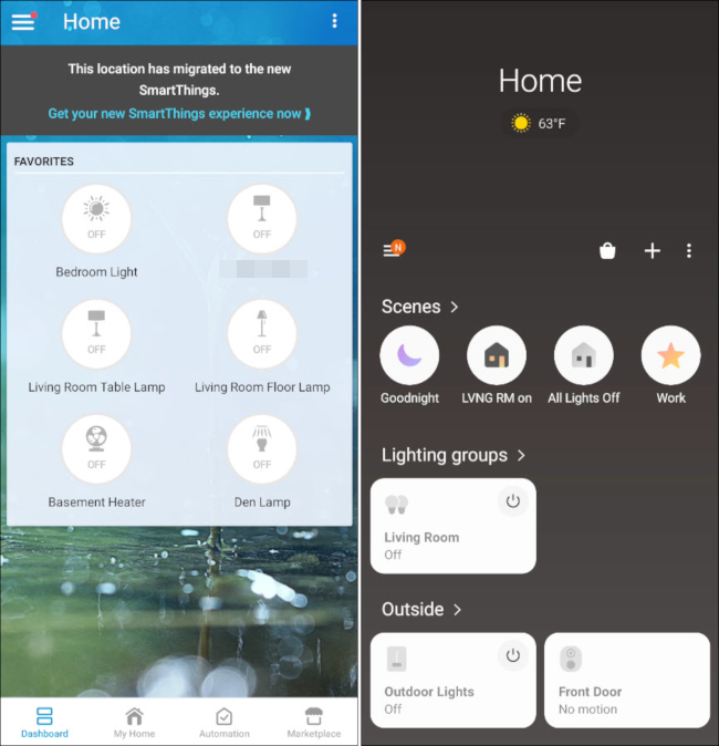 Smartthings viejo vs nuevo