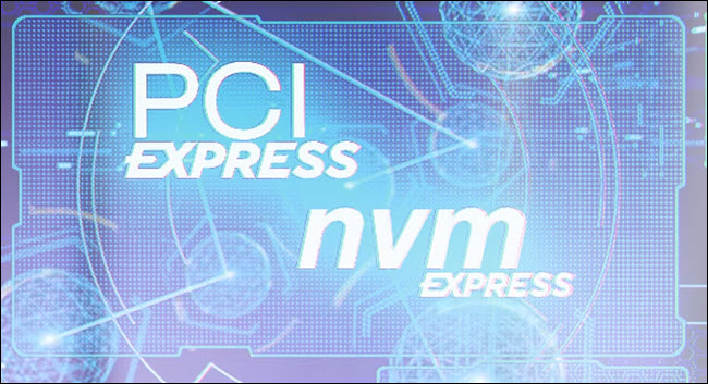 Logotipos PCI Express y NVM express