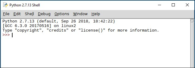 El ide de pitón inactivo