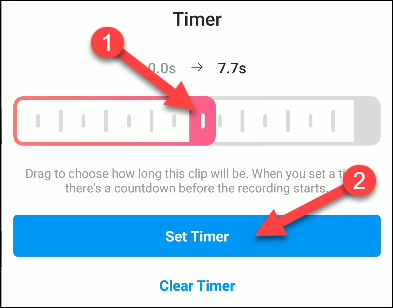 temporizador de carretes de instagram