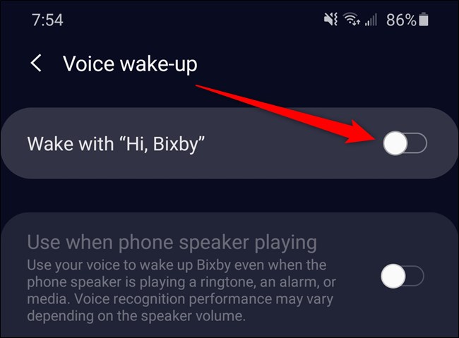 Samsung Galaxy S20 Desactiva "Wake With 'Hola, Bixby;"