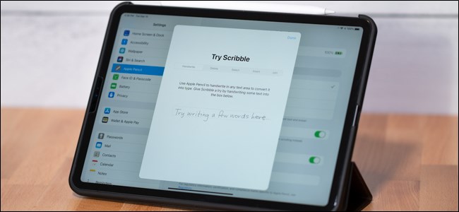Modo de garabato para Apple Pencil en iPad