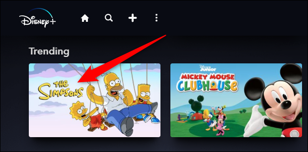 Busca o localiza "Los Simpson" en Disney +