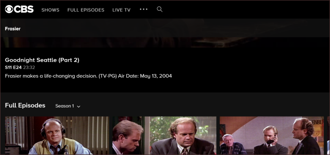 Frasier CBS.com