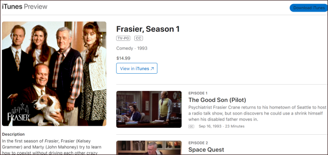 ITunes de Frasier