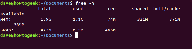 comando libre en una ventana de terminal