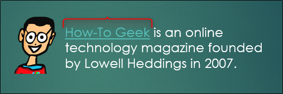 texto de hipervínculo subrayado