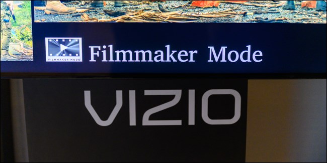 Visualización del modo de cineasta de Vizio en CES 2020.