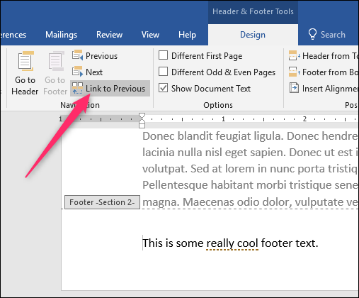 How To Remove Header Off One Page In Word