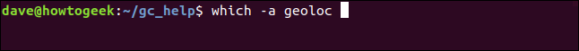 que -un geoloc en una ventana de terminal