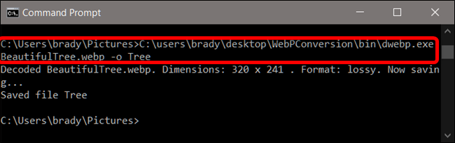 El comando para convertir una imagen WebP en formato PNG