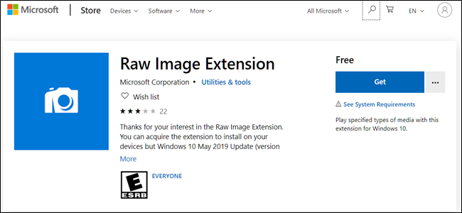 Logotipo de extensión de imagen RAW