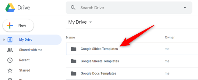 Vaya a su Google Drive y haga doble clic en la carpeta de la plantilla que acaba de crear.