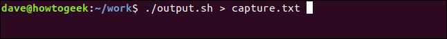 ./output.sh> capture.txt en una ventana de terminal