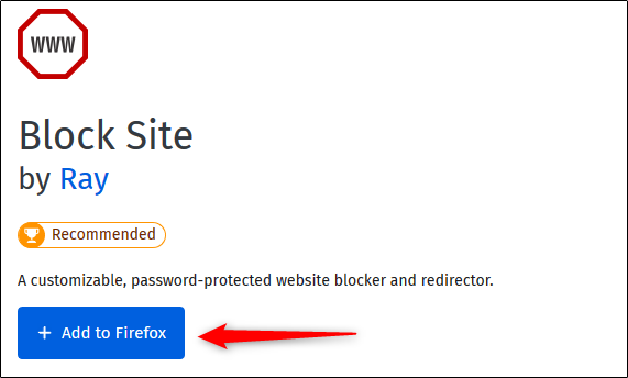 Haz clic en "Agregar a Firefox".