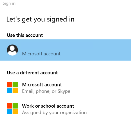 Elija sus opciones de inicio de sesión de Edge para vincular su perfil de Edge a una cuenta de Microsoft