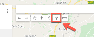 Presione la opción Agregar direcciones para agregar una nueva capa de direcciones a un mapa personalizado de Google Maps