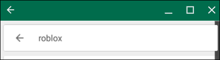 Escribe Roblox en la barra de búsqueda, luego presiona Enter