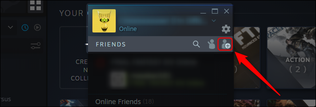 Botón Agregar un amigo de Steam