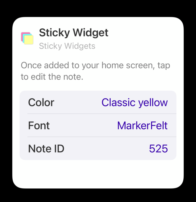 Opción Sticky Widgets