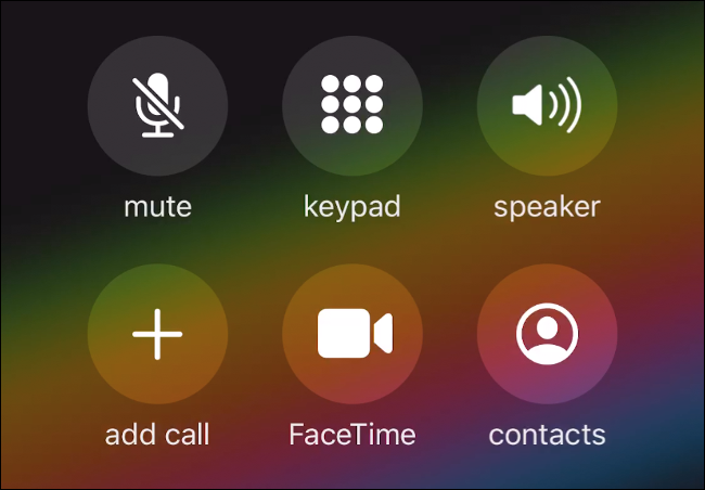 La pantalla de llamada en iOS 13.